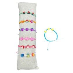 Lot de 35 Bracelets perles fruits